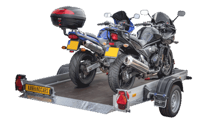 De Humbaur motortrailer