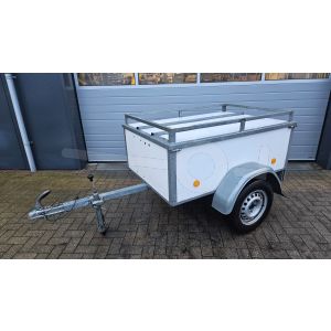 Bagagewagen, afmetingen 150x100x50cm, Enkelas ongeremd