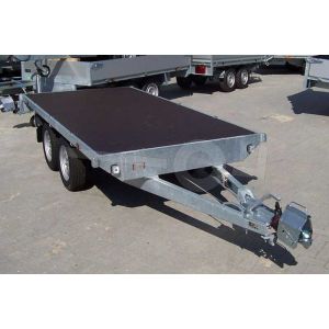 Eduard plateauwagen zonder laadborden 310x160cm laadvloerhoogte 72cm bruto laadvermogen 2700kg