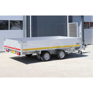 Eduard Trailer multitransporter met 40cm borden tandemas 330x180cm 2000kg lvh 56cm