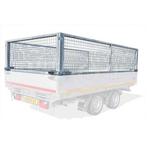 Loofrek 260x180 (lxb bak) 70cm hoog voor Eduard plateauwagen of multitransporter met borden