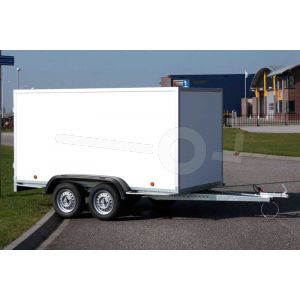 Power Trailer ongeremde tandemas gesloten aanhangwagen, afmeting 225x150x150cm, bruto laadvermogen 750kg