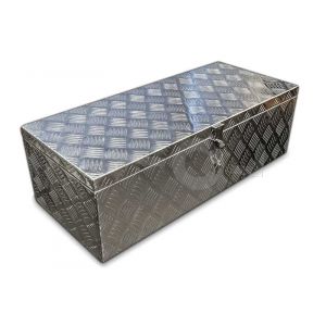 Aluminium materiaalkist 76x33x24,5cm met slot zonder handvatten