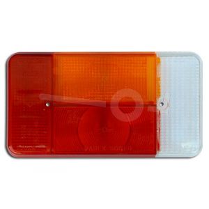 Achterlichtglas Radex 5001 rechts, los klein glas voor oudere serie IZI ongeremde bakwagens.