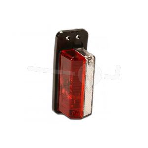 Breedte / zij-markerings licht 115x45mm. rood/wit aan flap