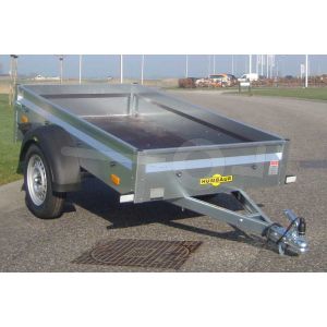 Humbaur Steely enkelas aanhangwagen met metalen borden 205x110cm 750kg ongeremd