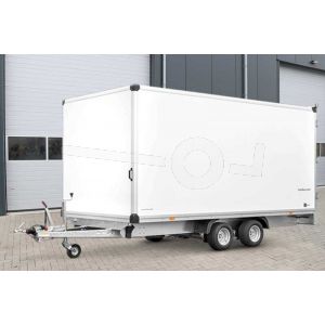 Humbaur HKN 256225-20PF30 tandemas gesloten plateauwagen 618x243x188cm 3500kg