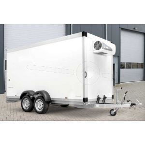 Humbaur diepvriesaanhangwagen met Govi 2000 P koelaggregaat 358x163x222cm bruto 2500 laadvermogen 2500kg