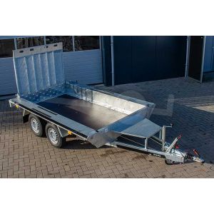 Martz machinetransporter Bau 3 300 S 3.0T, 300x150cm (lxb laadbak), bruto 3000kg (2364kg netto), 25cm stalen borden, banden 13", tandemas