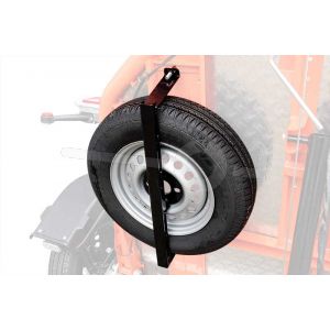 Reservewiel met houder voor Cochet motortrailer Duo