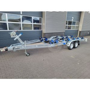 Vlemmix Flex-Roll boottrailer 700x220cm (lxb), bruto 3500kg (netto 2920kg), tandemas geremd