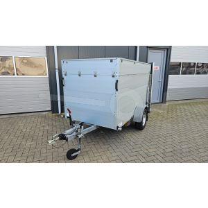 Anssems gesloten aanhangwagen GTV1200, afmetingen (lxbxh) 251x126x118cm, enkelas geremd, bruto 1200kg (netto 880kg).