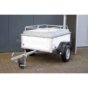 PowerTrailer bagagewagen, 150x110x50cm, Bruto 750kg, Enkelas ongeremd