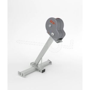 Martz liersteunset bestaande uit een liersteun en lier voor de Tieflader 350