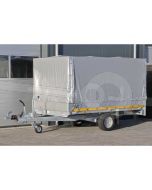 Standaard huifdoek voor Eduard plateauwagen 260x180, 130cm hoog vanaf de laadvloer (zonder frame) Kleur: 7500  grijs