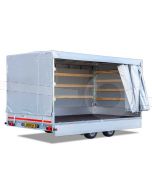 Schuifzeil huifdoek voor Eduard plateauwagen 310x160, 180cm hoog vanaf de laadvloer, (zonder frame) diverse kleuren mogelijk