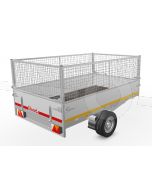 Loofrekken 300x150 (lxb bak) 60cm hoog voor Eduard plateauwagen en kipper