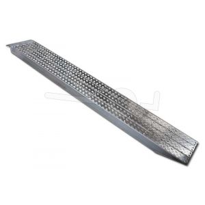 Aluminium oprijplaat Metalmec M120S/3/40 met aluminium loopvlak 400x36cm draagvermogen 3590kg