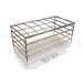 Huifstellage voor Eduard plateauwagen 250x145cm, 160cm hoogte vanaf laadvloer (alleen frame)