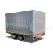 Standaard huifdoek 356x200x160cm 3520-Z-STD-16-7500 voor Eduard plateauwagen of multitransporter met een laadbak van 356x200cm. Hoogte 160cm gemeten vanaf de laadvloer. Kleur van het huifdoek is 7500 grijs.