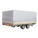 Standaard huifdoek 406x200x130cm 4020-Z-STD-13-7500 ten behoeve van standaard huif voor Eduard plateauwagen of multitransporter met een laadbak van 406x200cm. Hoogte 130cm gemeten vanaf de laadvloer. Kleur van het huifdoek is 7500 grijs.