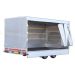 Huifdoek 406x200x180cm 4020-z-SFZ-18-7500 ten behoeve van huif met schuifzeil voor Eduard plateauwagen of multitransporter met een laadbak van 406x200cm. Hoogte 180cm gemeten vanaf de laadvloer. Kleur van het huifdoek is 7500 grijs.
