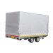 Standaard huifdoek 406x220x200cm 4022-Z-STD-20-7500 ten behoeve van standaard huif voor Eduard plateauwagen of multitransporter met een laadbak van 406x220cm. Hoogte 200cm gemeten vanaf de laadvloer. Kleur van het huifdoek is 7500 grijs.