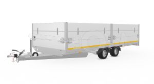 Opzetborden set 60cm (extra hoogte) bovenscharnierend 556x220cm, voor Eduard plateauwagen of multitransporter