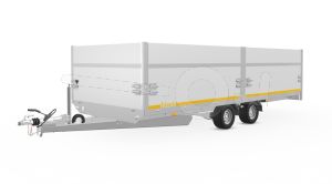 Opzetborden set 70cm (extra hoogte) bovenscharnierend 556x220cm, voor Eduard plateauwagen of multitransporter