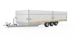 Opzetborden set 70cm (extra hoogte) bovenscharnierend 606x220cm, voor Eduard plateauwagen of multitransporter