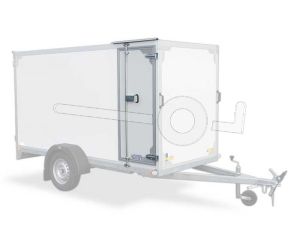 Zijdeur vanaf 180cm tot 220cm hoogte voor Twins gesloten bakwagen standaard 60cm breed (doorgang 57cm) in overleg eventueel max. 10cm breder te maken (afhankelijk van de uitvoering)