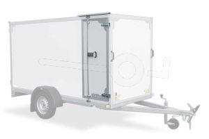 Optionele zijdeur in Twins Trailers gesloten aanhangwagen tot 180cm hoog