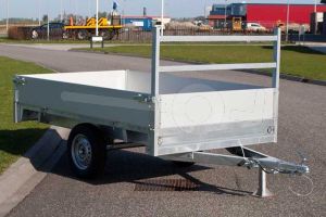 Twins Trailers enkelas plateauwagen 257x157cm 750kg ongeremd