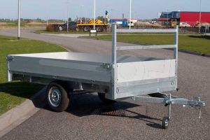 Plateauwagen Twins Trailers enkelas 307x157cm 750kg ongeremd