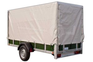 Complete huif van 150 cm hoog voor een Twins Trailers aanhangwagen 257 x 157 cm