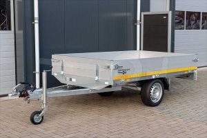 Geremde enkelasser Eduard plateauwagen 2014-3-PB30-150-63, laadbak 200x145cm, bruto 1500kg, laadvloerhoogte 63cm