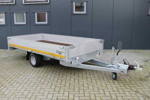 Eduard enkelas plateauwagen 310x160cm laadvermogen 1500kg laadvloerhoogte 56cm