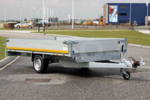 Eduard enkelas plateauwagen 330x180cm laadvloerhoogte 63cm bruto laadvermogen 1500kg