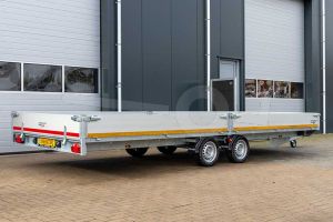 Eduard plateauwagen 606x220cm 3500kg tandemas 63cm laadvloerhoogte