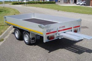 Eduard Trailer multitransporter met lier en oprijplaten 310x160cm 750kg ongeremd