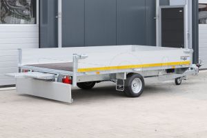 Eduard multitransporter 310x160cm 30cm aluminium borden 1350kg laadvloerhoogte 56cm