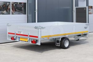 Eduard enkelas multitransporter met 40cm borden 310x160cm 1350kg lvh 56cm