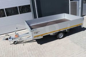 Eduard enkelas multitransporter met 40cm borden 310x180cm 1350kg lvh 56cm