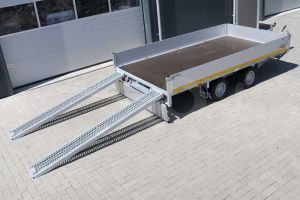 Eduard tandemas multitransporter 330x180cm 2000kg laadvloerhoogte 56cm