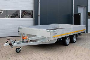 Eduard multitransporter 4020-4-PMB30-350-63 406x200cm 3500kg laadvloerhoogte 63cm met kabellier op liersteun