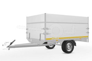 Opzetborden set 60cm (extra hoogte) bovenscharnierend 200x145cm, voor Eduard plateauwagen