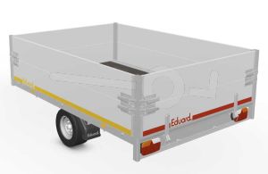 Opzetborden set 30cm (extra hoogte) bovenscharnierend 260x180, voor Eduard plateauwagen of multitransporter