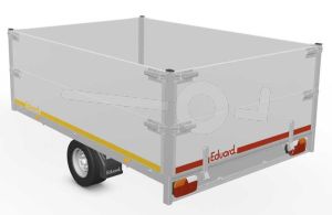 Opzetborden set 40cm (extra hoogte), bakmaat 260x180, voor Eduard plateauwagen of multitransporter