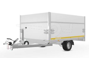 Opzetborden set 70cm (extra hoogte) bovenscharnierend 260x180cm, voor Eduard plateauwagen of multitransporter