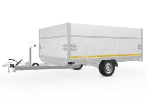 Opzetborden set 60cm (extra hoogte) bovenscharnierend 310x200cm, voor Eduard plateauwagen of multitransporter